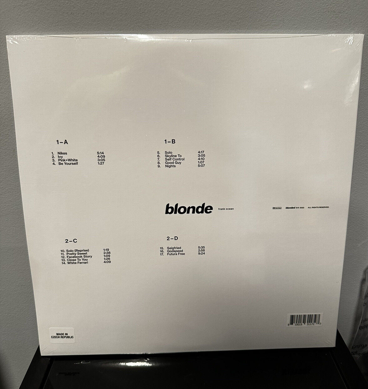 Frank Ocean - Blonde 2LP Vinyl 2022 OFFICIAL REPRESS New Sealed